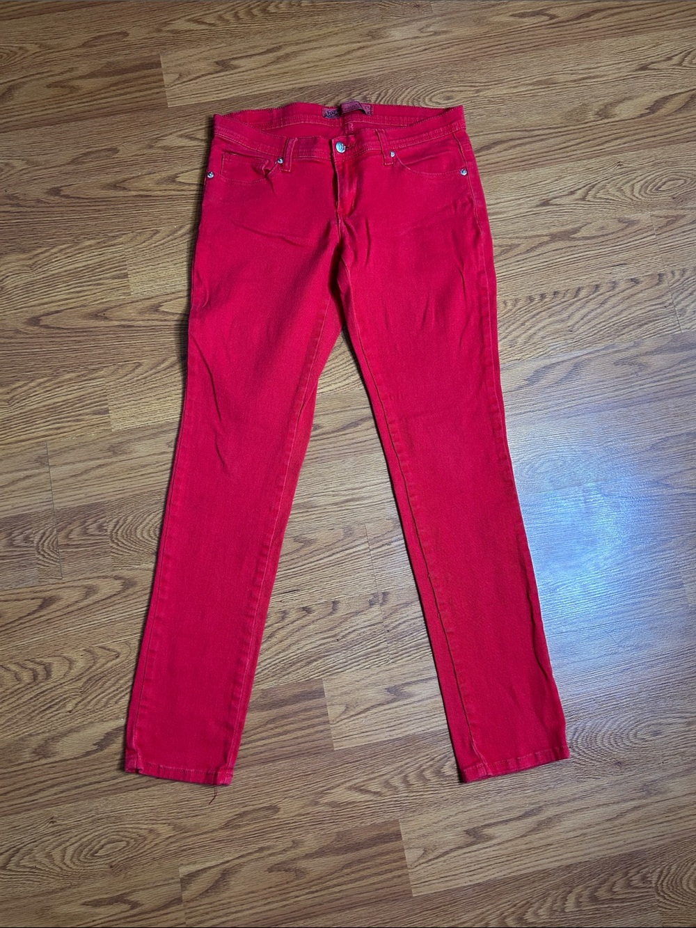 7 For All Mankind Red Skinny Jeans